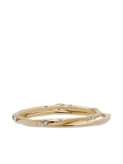 crystal-embellished cuff bracelet set by DRIES VAN NOTEN