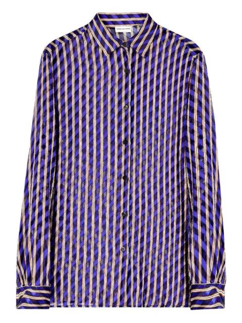 devoré shirt by DRIES VAN NOTEN