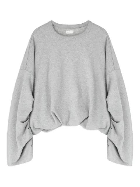 draped sweatshirt by DRIES VAN NOTEN