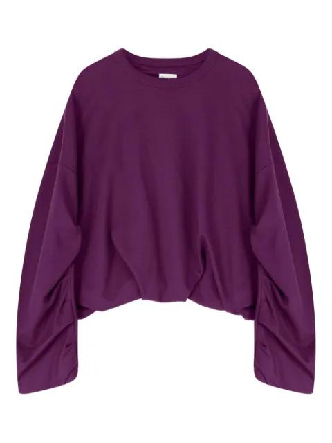 draped sweatshirt by DRIES VAN NOTEN