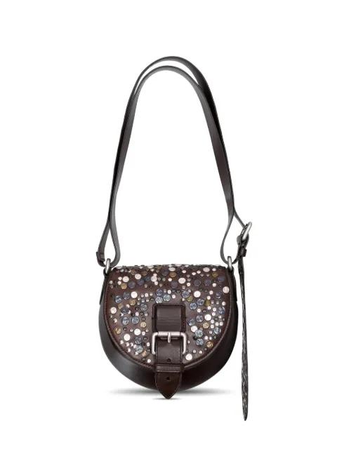 embellished buckle messenger bag by DRIES VAN NOTEN