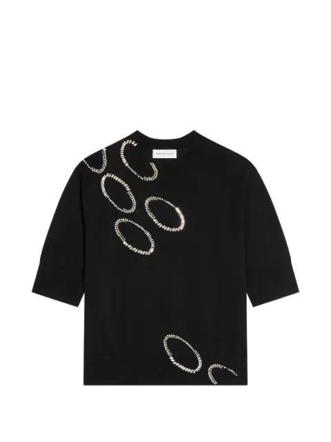 embellished knitted top by DRIES VAN NOTEN