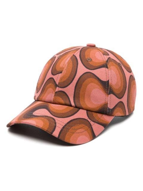 geometric-print cotton baseball cap by DRIES VAN NOTEN