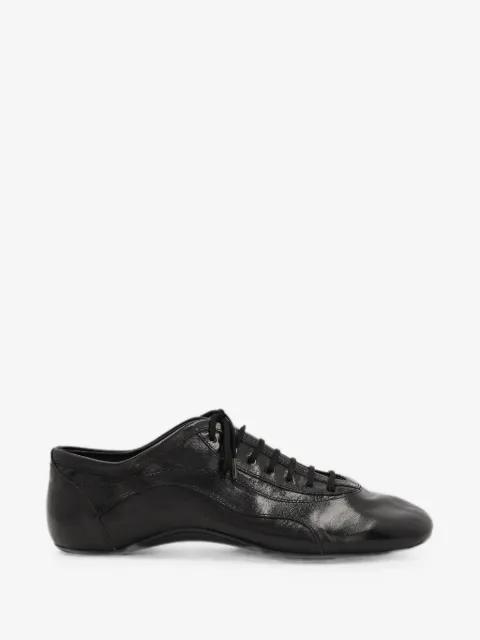 leather ballerina sneakers by DRIES VAN NOTEN