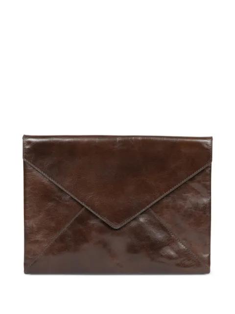 leather clutch bag by DRIES VAN NOTEN