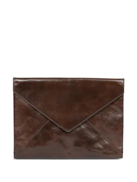 leather clutch bag by DRIES VAN NOTEN