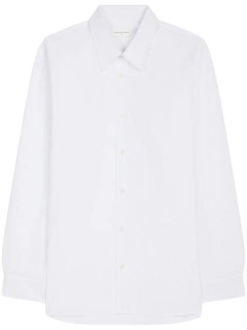 long-sleeve cotton shirt by DRIES VAN NOTEN