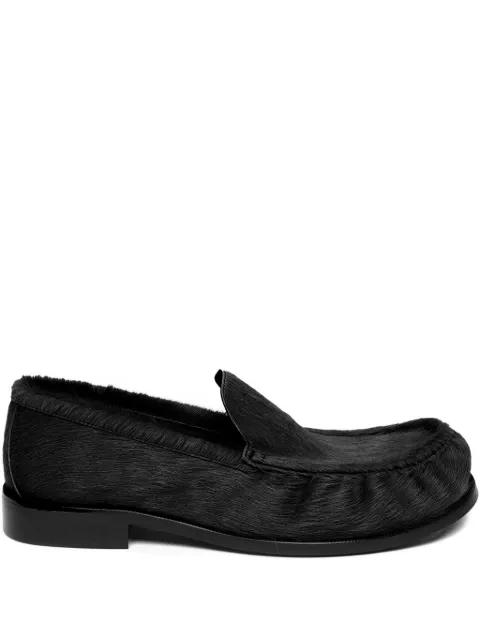 ponyhair loafers by DRIES VAN NOTEN