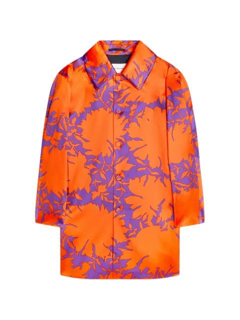 printed button coat by DRIES VAN NOTEN