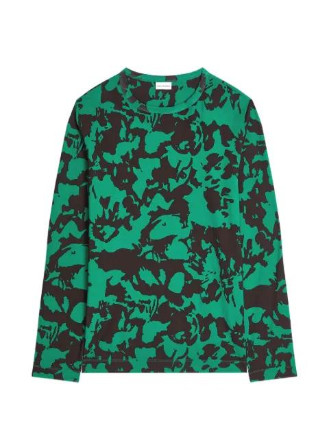 printed cotton T-shirt by DRIES VAN NOTEN