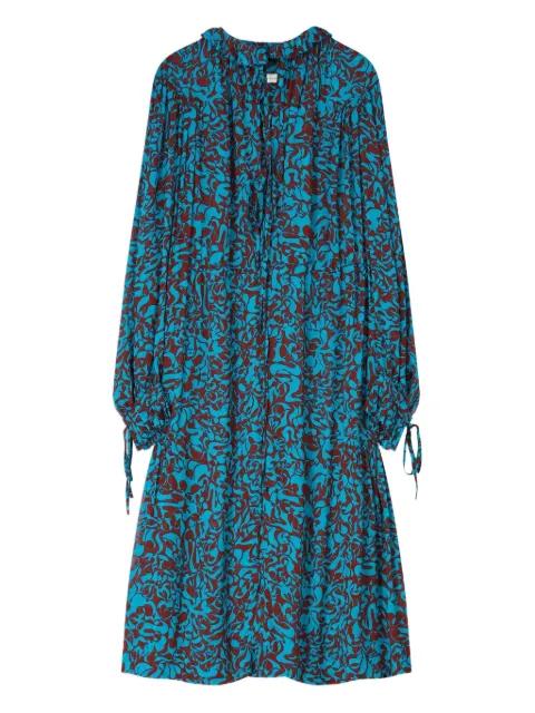 printed midi dress by DRIES VAN NOTEN