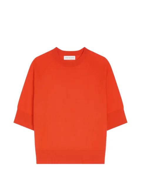 red merino top by DRIES VAN NOTEN