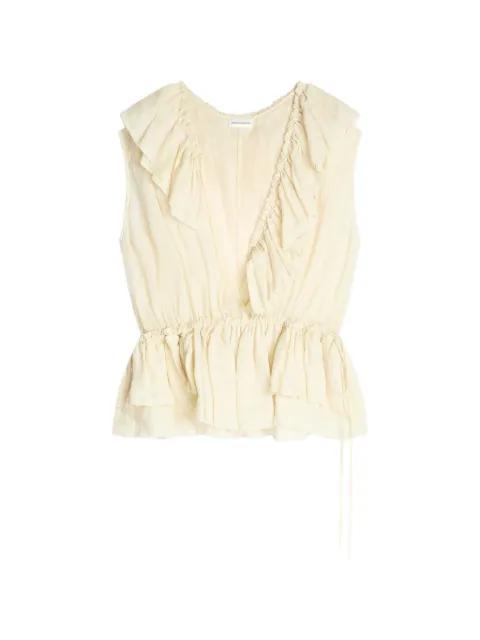 ruffled top by DRIES VAN NOTEN