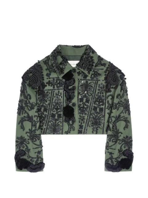 sequin-embroidered cotton jacket by DRIES VAN NOTEN