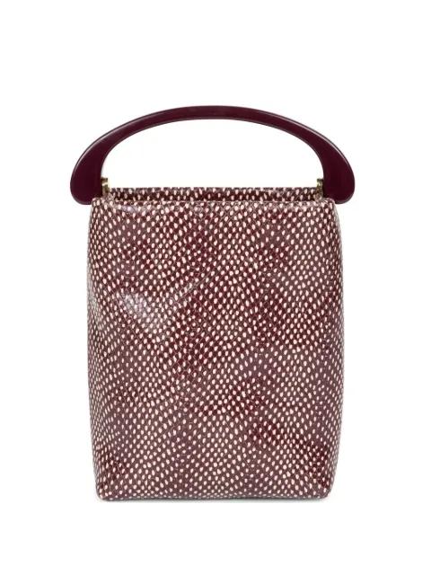 snakeskin-printed tote bag by DRIES VAN NOTEN
