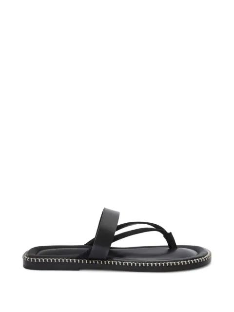 stitched leather sandals by DRIES VAN NOTEN