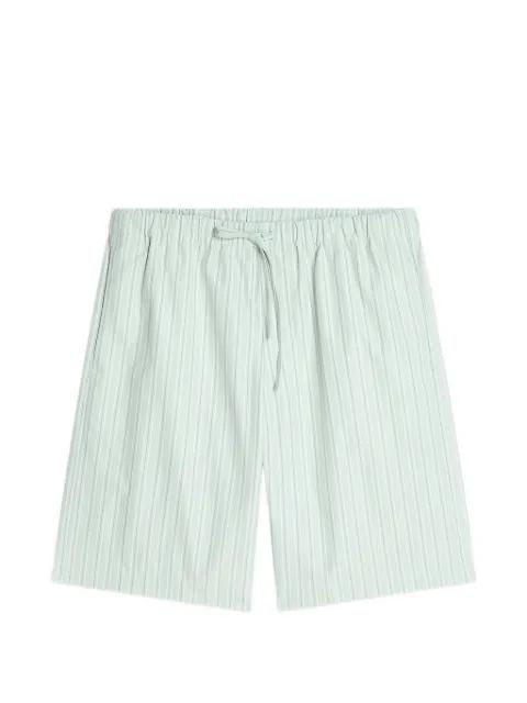 striped drawstring shorts by DRIES VAN NOTEN