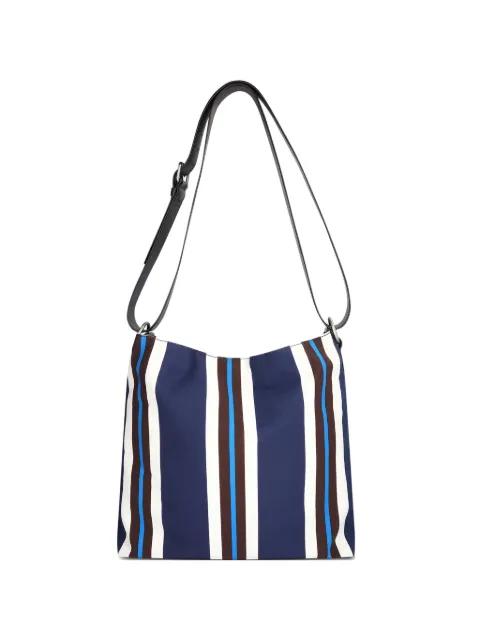 striped messenger bag by DRIES VAN NOTEN