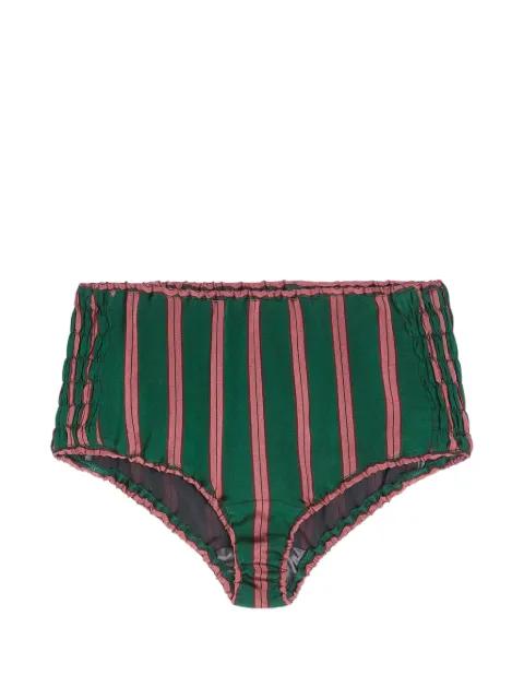 striped micro shorts by DRIES VAN NOTEN