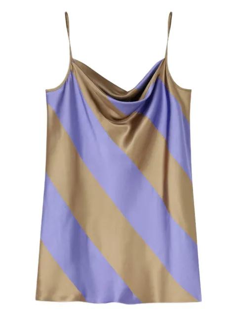 striped satin tank top by DRIES VAN NOTEN