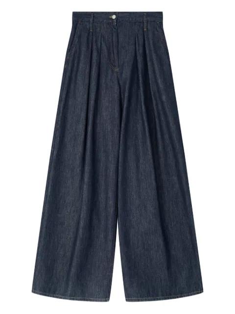 wide pleated jeans by DRIES VAN NOTEN
