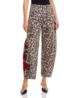 Parker x Wild Rose Ankle Barrel Jeans in Leopard by DRIFTWOOD