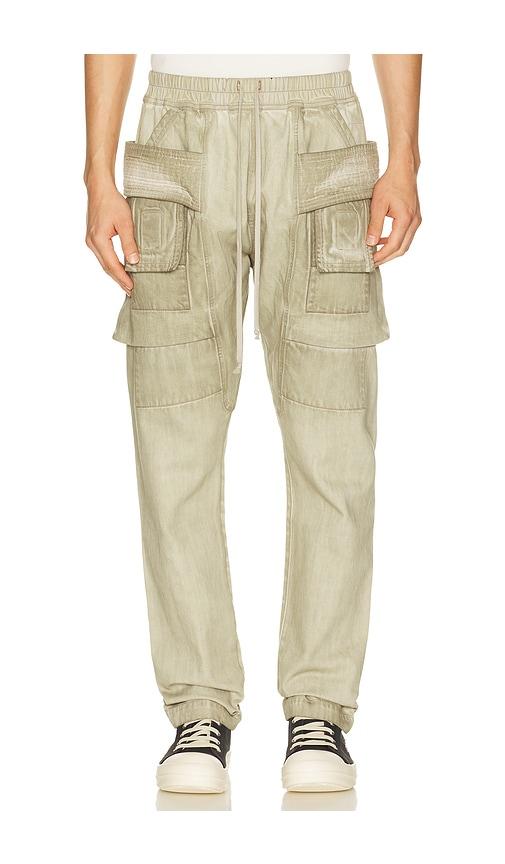 DRKSHDW by Rick Owens Creatch Cargo Drawstring in Cream by DRKSHDW BY RICK OWENS