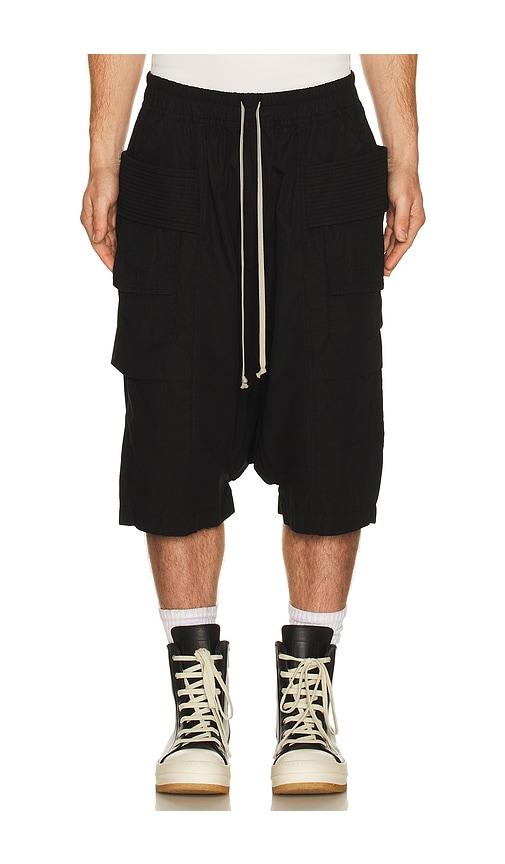 DRKSHDW by Rick Owens Creatch Cargo Pods in Black by DRKSHDW BY RICK OWENS