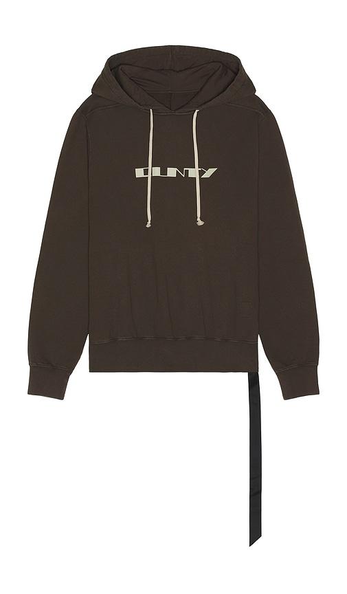 DRKSHDW by Rick Owens Oversized Hoodie in Scab in Brown by DRKSHDW BY RICK OWENS