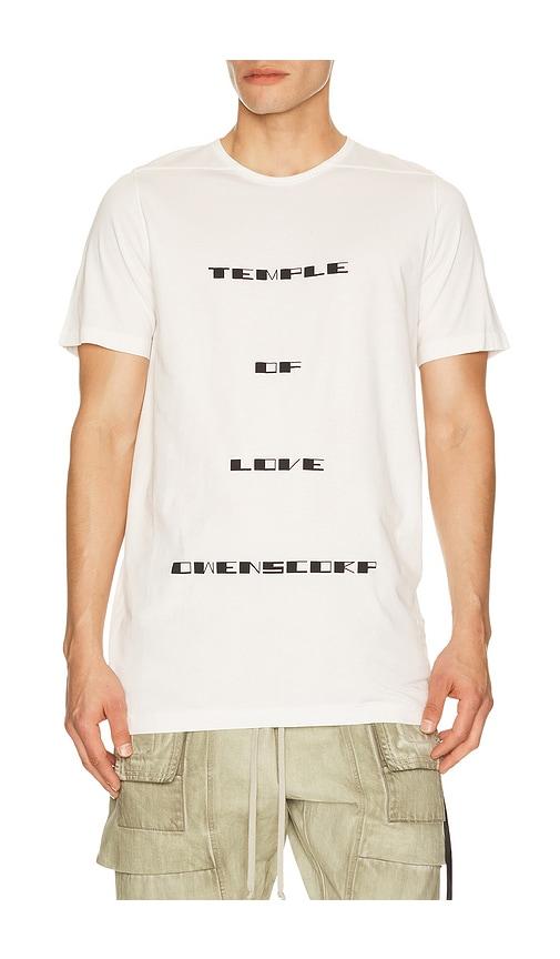 DRKSHDW by Rick Owens Temple of Love Owenscorp Graphic Level T in White by DRKSHDW BY RICK OWENS