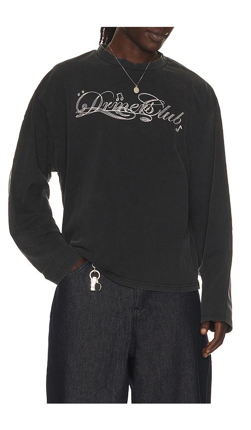 DRMERS CLUB Classical Long Sleeve Tee in Black by DRMERS CLUB