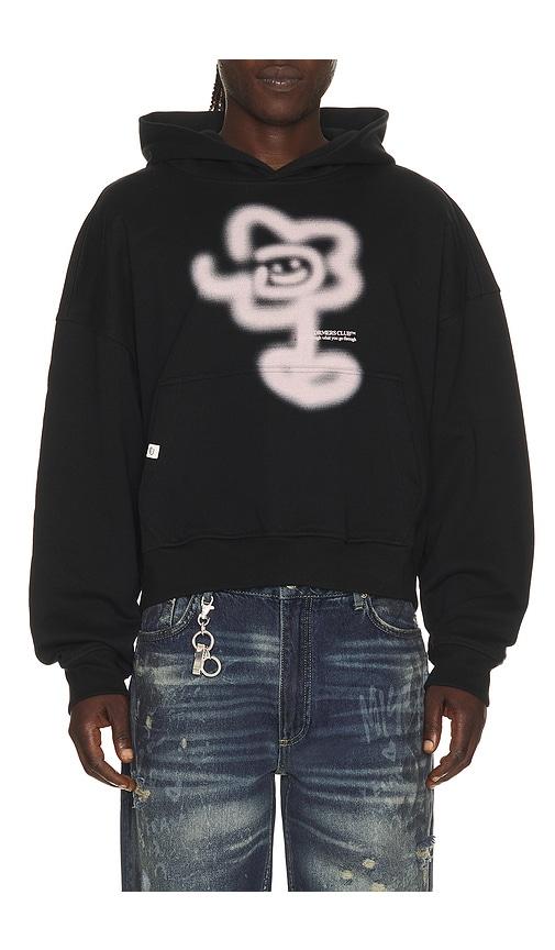 DRMERS CLUB Graffiti Flower Hoodie in Black by DRMERS CLUB