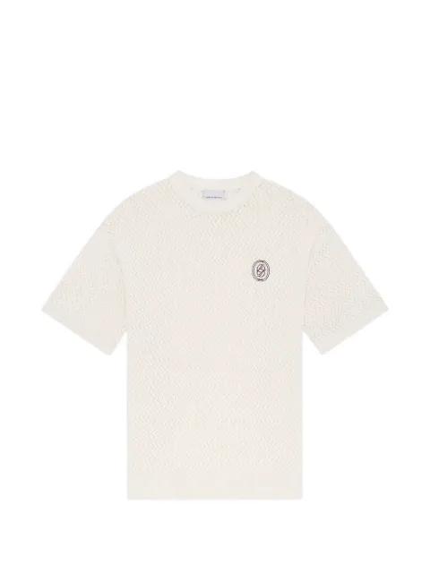 D Mirror crewneck cotton T-shirt by DROLE DE MONSIEUR