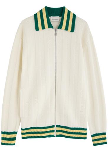 Le Cardigan Aprés-Sport wool-blend cardigan by DROLE DE MONSIEUR