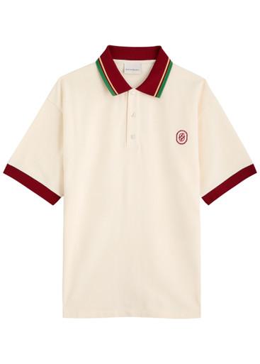 Le Polo D Mirior piqué cotton polo shirt by DROLE DE MONSIEUR