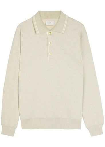 Le Polo Drôle logo-embroidered cotton polo jumper by DROLE DE MONSIEUR