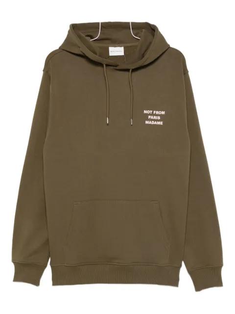 Le Slogan cotton hoodie by DROLE DE MONSIEUR