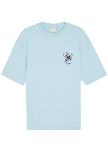 Le T-shirt Slogan printed cotton T-shirt by DROLE DE MONSIEUR