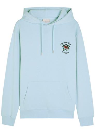 NFPM floral-embroidered hoodied cotton sweatshirt by DROLE DE MONSIEUR