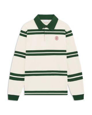 Ornament Stripe Rugby Polo Shirt by DROLE DE MONSIEUR