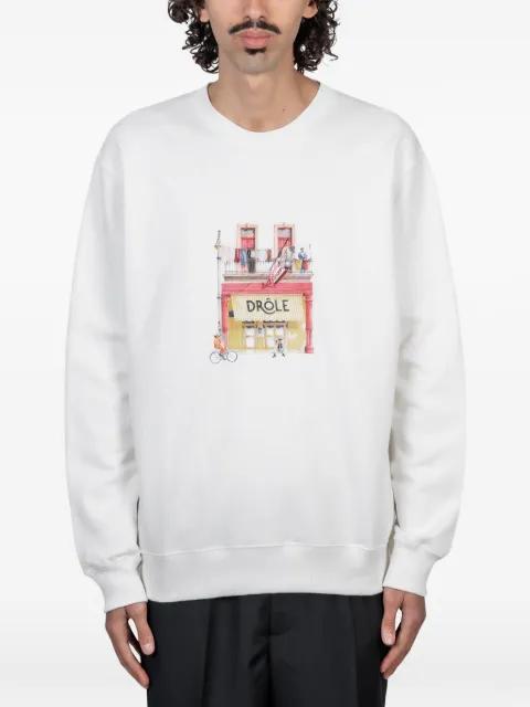 café graphic sweatshirt by DROLE DE MONSIEUR