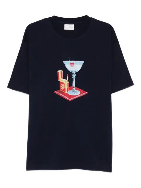 cocktail graphic-print T-shirt by DROLE DE MONSIEUR