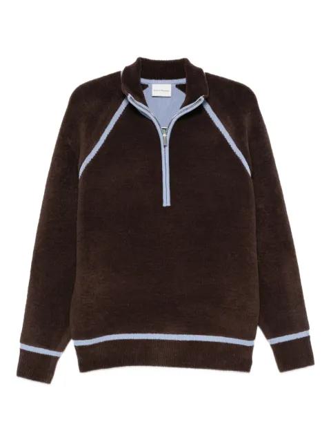contrast-piping sweater by DROLE DE MONSIEUR