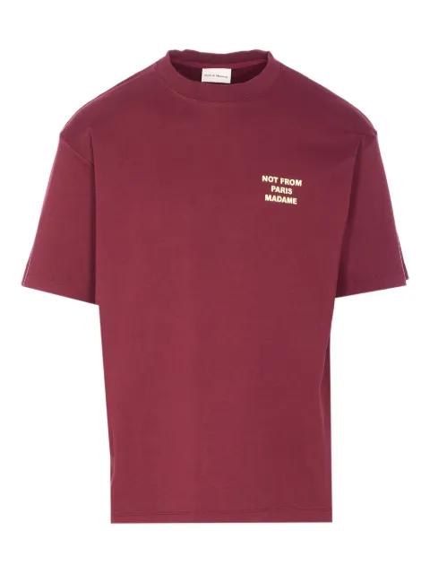 crew neck logo print T-shirt by DROLE DE MONSIEUR