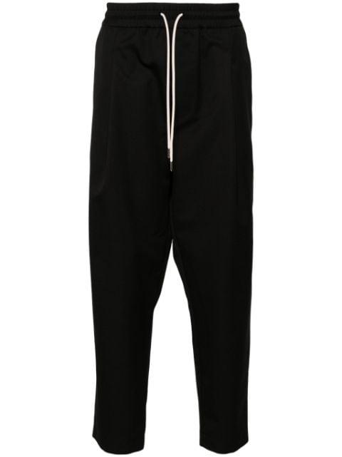 drawstring twill cropped trousers by DROLE DE MONSIEUR