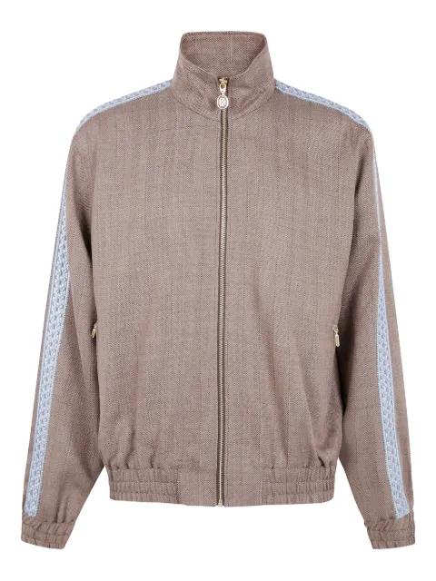 embroidered herringbone jacket by DROLE DE MONSIEUR