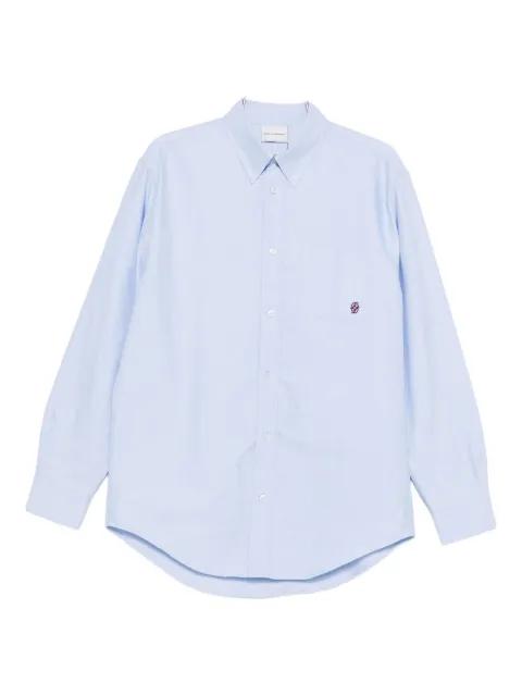 embroidered organic cotton shirt by DROLE DE MONSIEUR