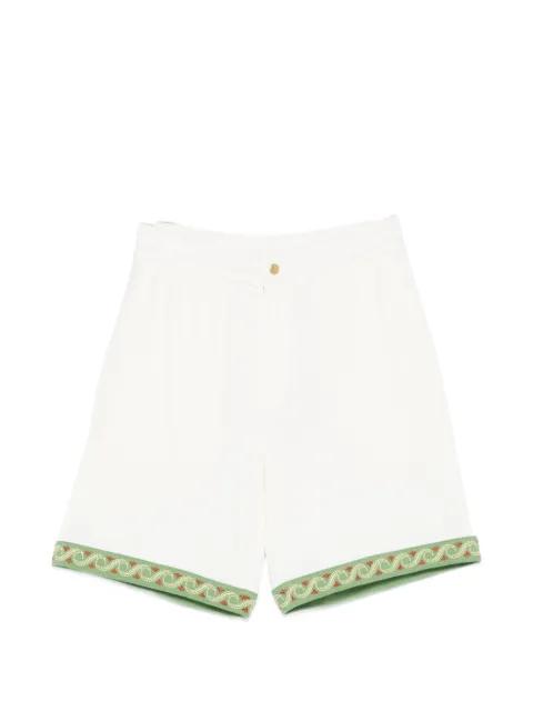 embroidered-trim shorts by DROLE DE MONSIEUR
