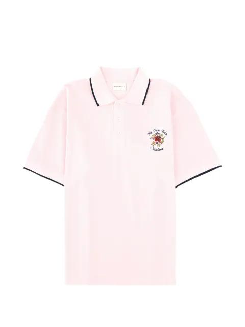 floral-embroidered polo shirt by DROLE DE MONSIEUR