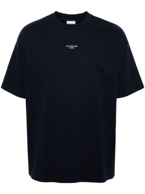 logo-print cotton T-shirt by DROLE DE MONSIEUR